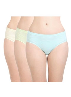 Pure Cotton Soft Light Weight Solid Women Panty | Pack of 3| Assorted Color