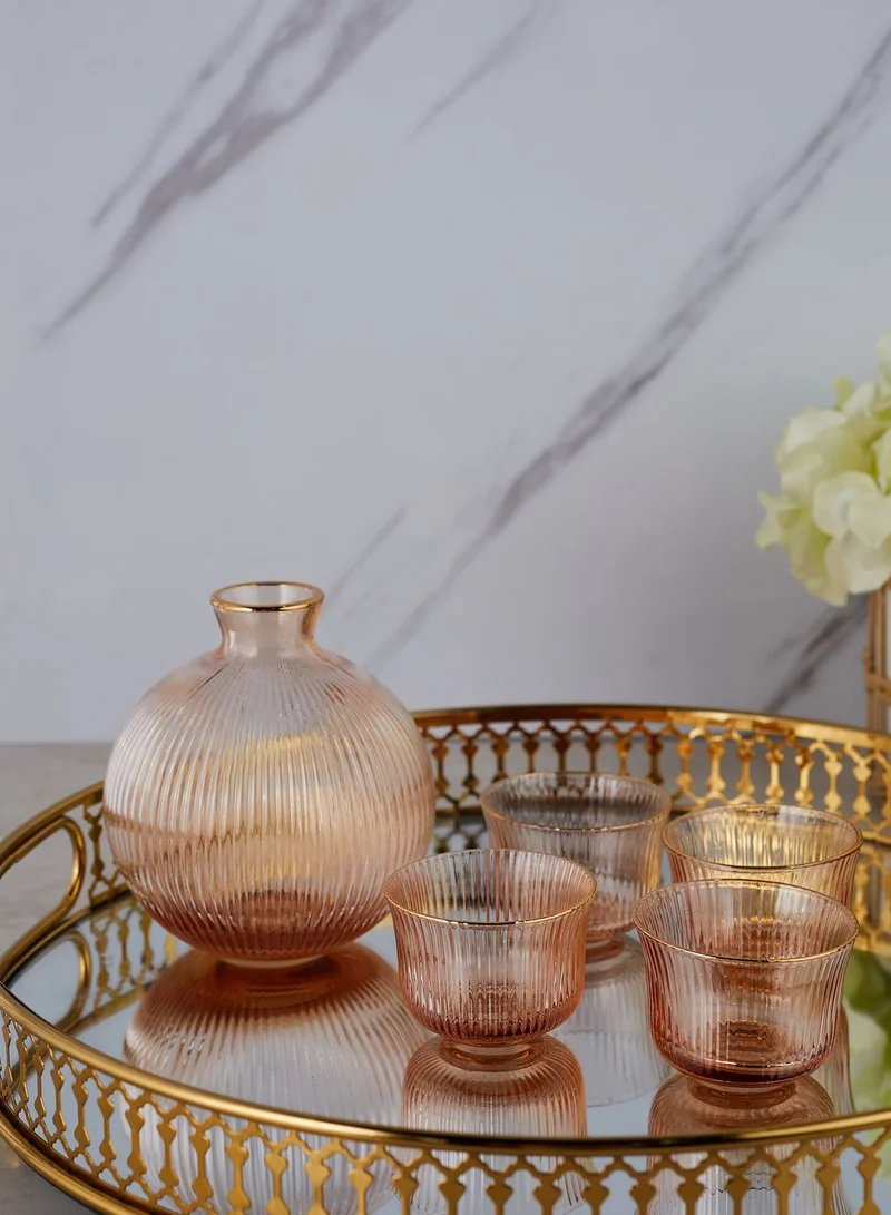 AURORA Glass Carafe & Glasses Set