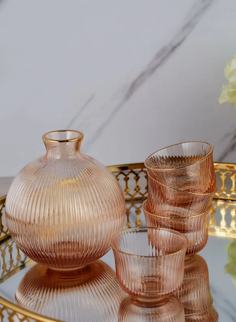 AURORA Glass Carafe & Glasses Set