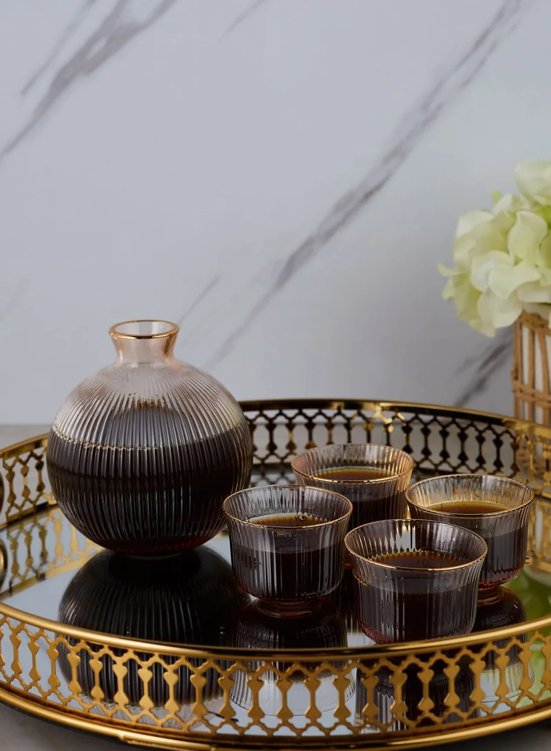 AURORA Glass Carafe & Glasses Set