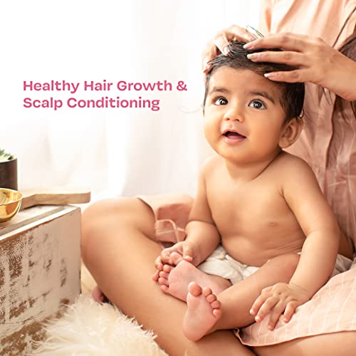 Maate Baby Hair Essentials Combo | Nourishing Hair Oil -150 ml & Extra Mild Shampoo - 250 ml | Mineral Oil, Sulphate-Free, pH Balanced, 100% Natural & Vegan - Image 3