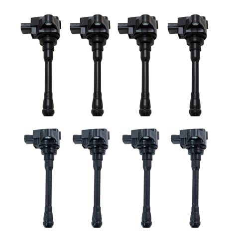 TRQ Ignition Coil Set Compatible with 2016-2020 Nissan NV2500 2016-2019 NV3500 2017-2020 TITAN TITAN XD - Image 1
