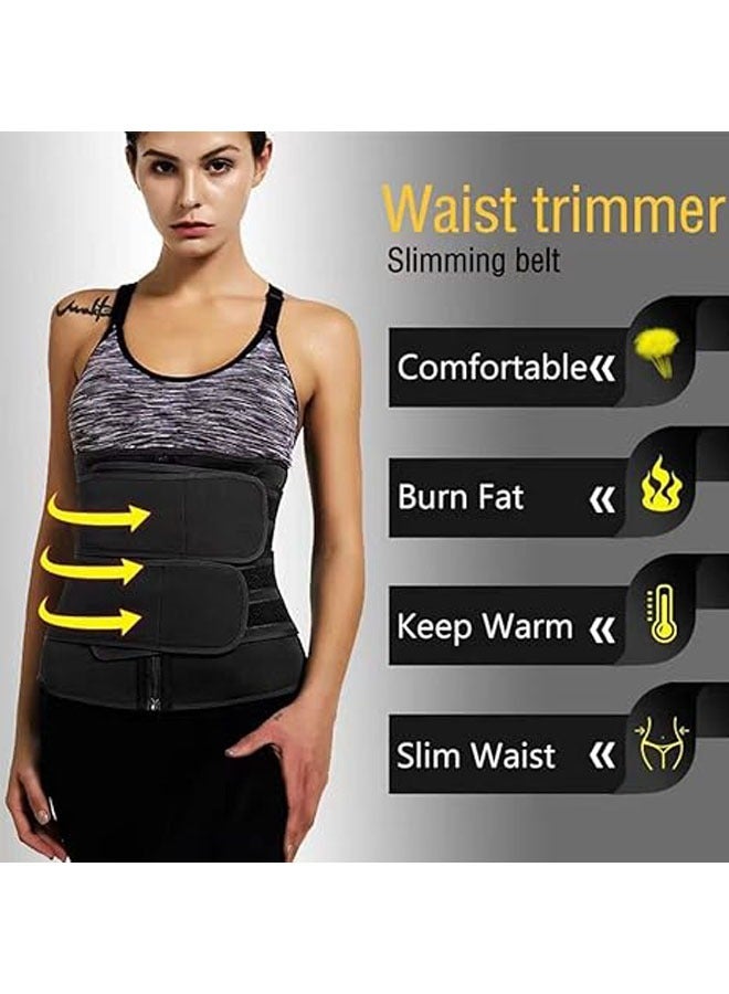 general Women's sports neoprene heat burst sweat tunic shapewear double belt corset waist trainer - Image 3