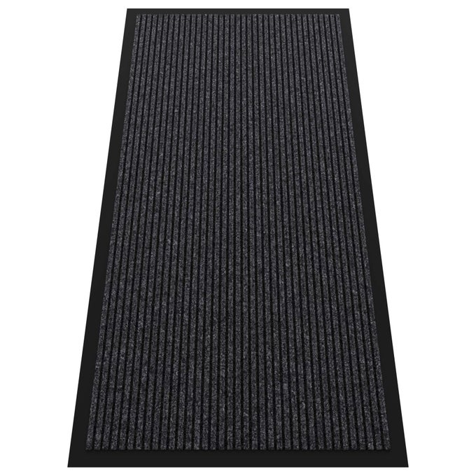 INDOOR OUTDOOR DOOR MAT 4 X 2 DOORMAT FOR ENTRYWAY RUBBER BACKING NON SLIP FRONT DOOR MAT OUTSIDE ENTRANCE SUPER ABSORBENT COMMERCIAL FLOOR MAT FOR HOME OFFICE GREY