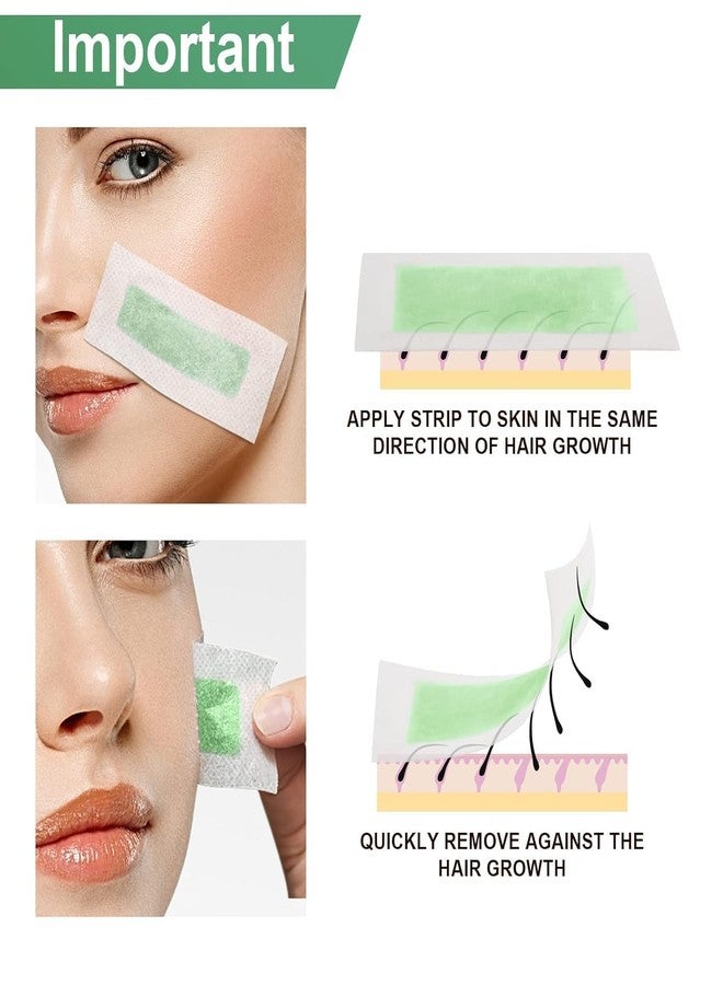 Charmonic Facial Wax Strips - 100 Count, Facial Hair Removal for Women, Waxing Strips for Face Eyebrow Upper Lip Cheek Hair Remover, Quick & Painless At Home Waxing Kit for All Skin Types - Image 3