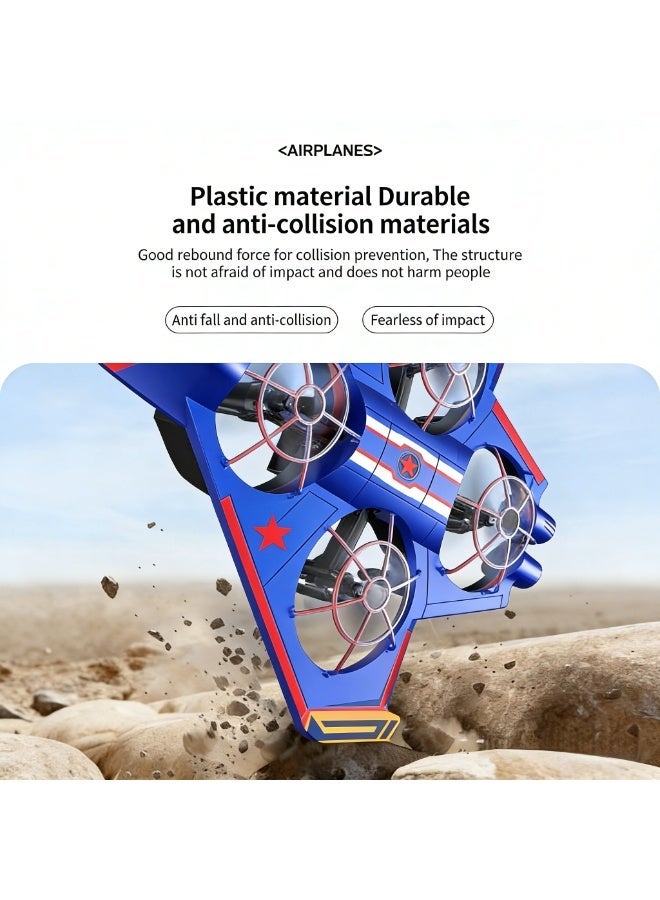 Closeli Kids Toy Drone, RC Fighter Jet, RC Aircraft, Quadcopter with 2 Rechargeable Batteries, Smart Hovering, 360° Flips, One-Key Start/Landing, Cool LED Lights, Durable Anti-Crash Body, 3 Speed Modes, Beginner Drone Gift - Image 4