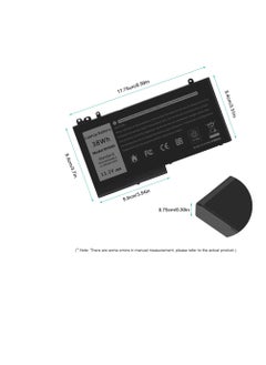 Terabyte RYXXH Laptop Battery Compatible with DELL Latitude E5250 P25S001 Latitude E5450 E5550 DELL Latitude 3150 P21T001 Series Notebook 09P4D2 9P4D2 0YD8XC R5MD0 5TFCY VVXTW VY9ND 38Wh 11.1V  - Image 2
