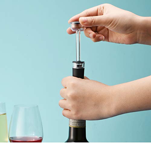 Zorzel Zorzel Electric Wine Opener Kit Battery Operated Corkscrew Set with Foil Cutter Vacuum Stopper Pourer for Kitchen Home  - Image 3