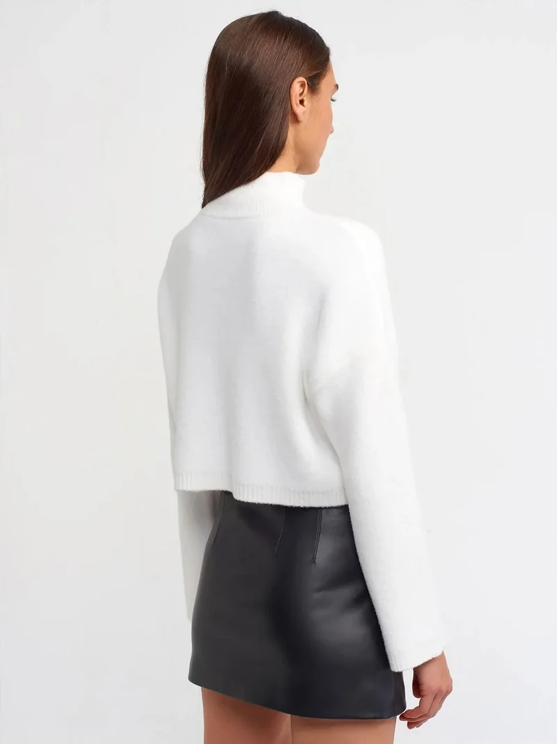 ديلفين DILVIN High-Waist Faux Leather Mini Skirt
