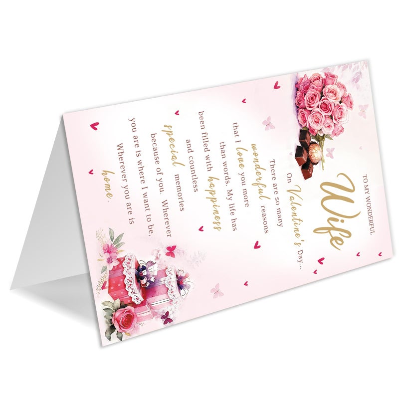 HEJOYN Valentines Day Card for Wife, Valentine's Day Cards Gifts for Wife from Husband - Image 5