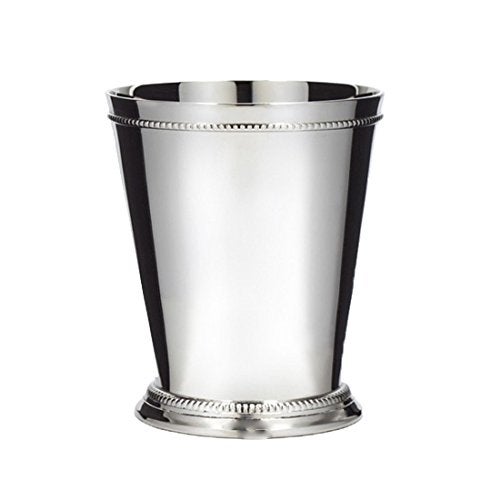 Klikel Klikel Mint Julep Cup  Moscow Mule  Use For Kentucky Derby  Classic Beaded Trim Border stainless Steel 12oz Set Of 4 