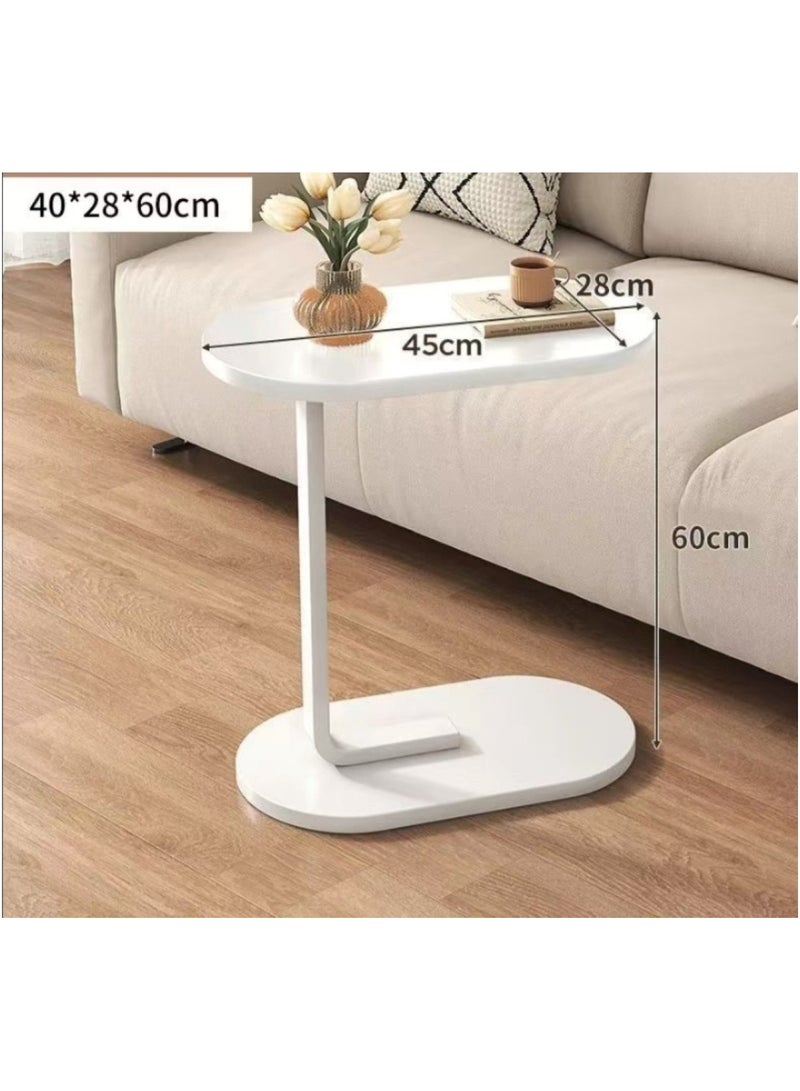 Huitich Modern Sofa Side Table 45×28×60cm White Coffee Table - Image 4