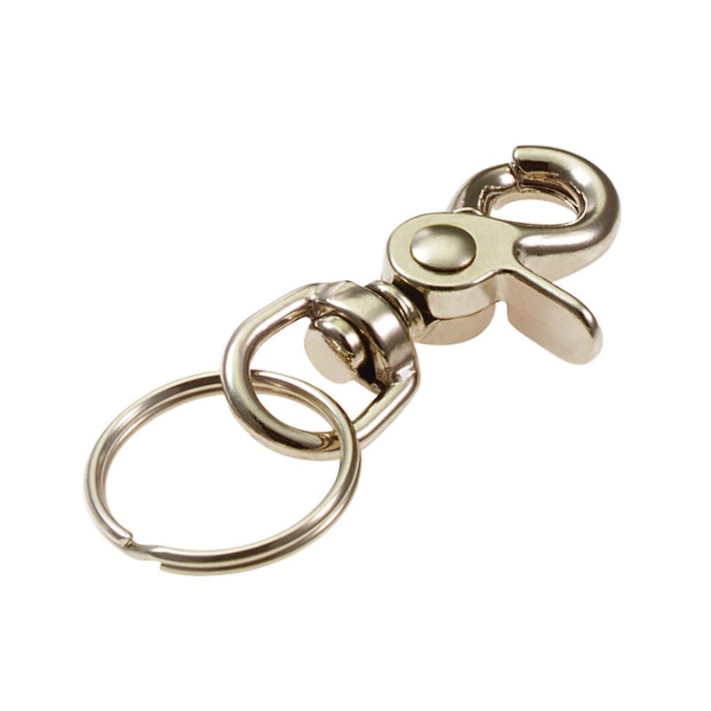 Lucky Line 2-1/2" Nickel Plated Zinc Trigger Snap with Split Ring (44101) - Image 2