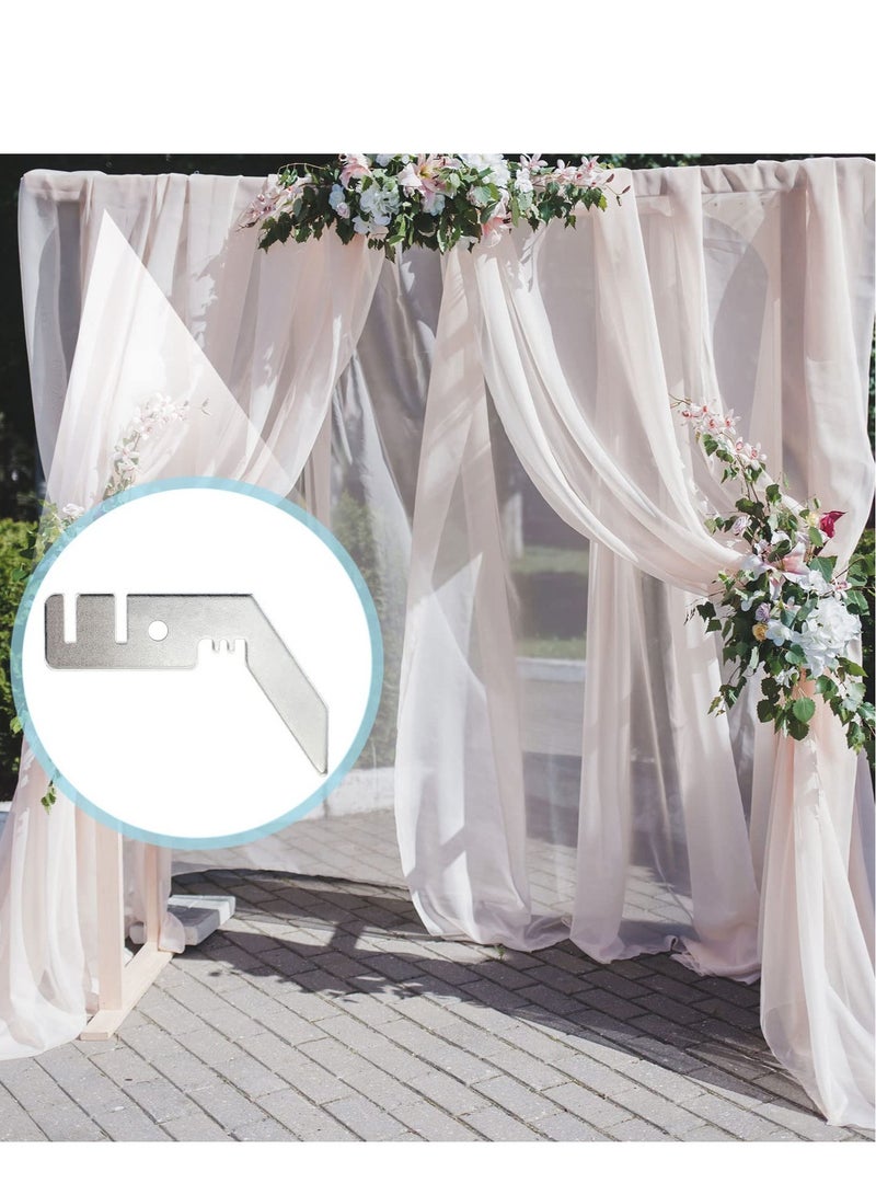 Zikra Double Crossbar Hanger, Pipe and Drape Backdrop Stand Kit Double Backdrop Stand, Pipe and Drape Accessories Crossbar Valance Hangers for Backdrop Wedding Decoration - Image 3