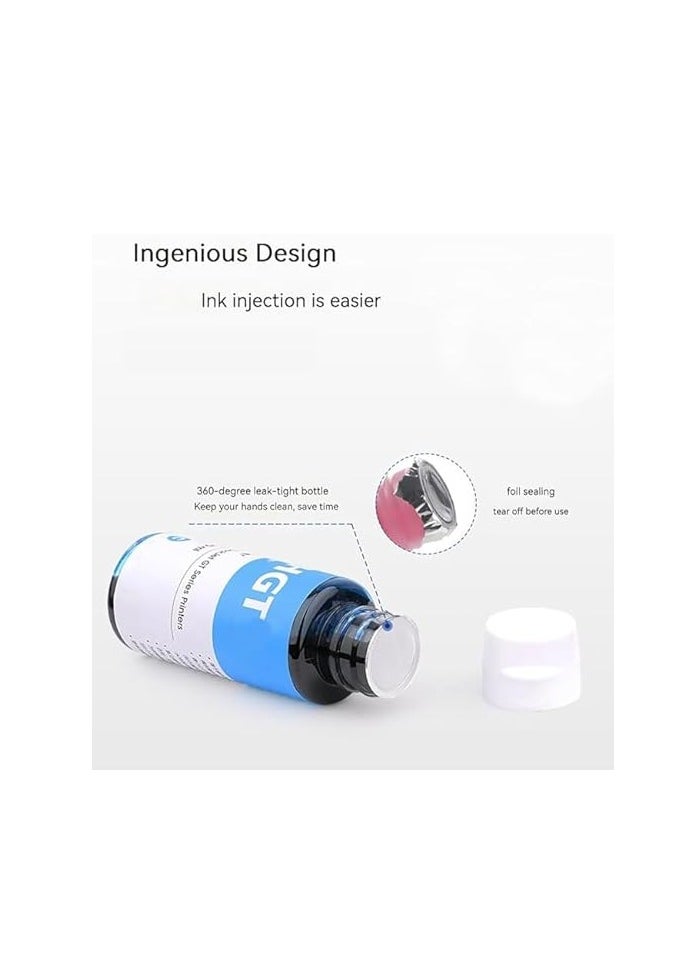Terabyte Ink Refill Kit GT52 Compatible With HP Printer DeskJet Smart GT Tank Ink (4-Packs)  - Image 3