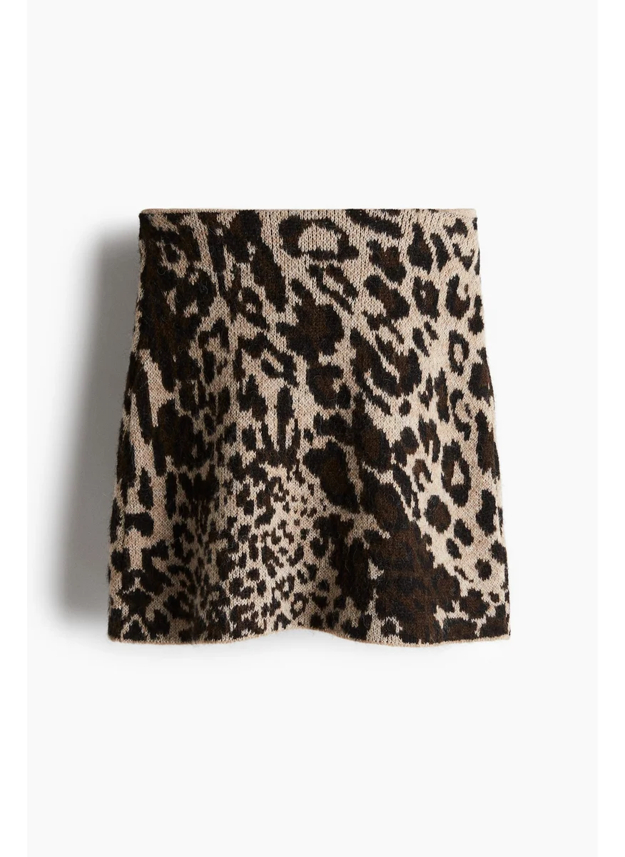 اتش اند ام Jacquard-Knit Skirt