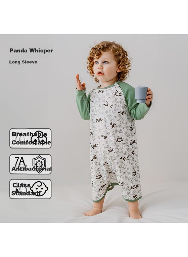 Ouyun Children's Nightgown, Summer Sleeping Bag Onesie, New Style Baby Bodysuit, Squirrel Seeking Summer , Size 100