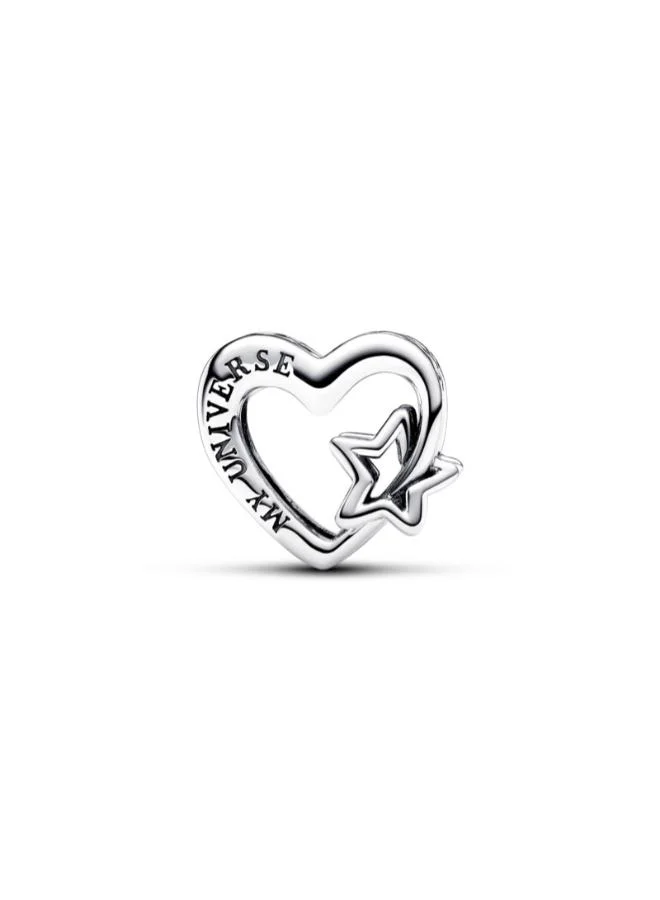 PANDORA Openwork Family Heart & Star Charm