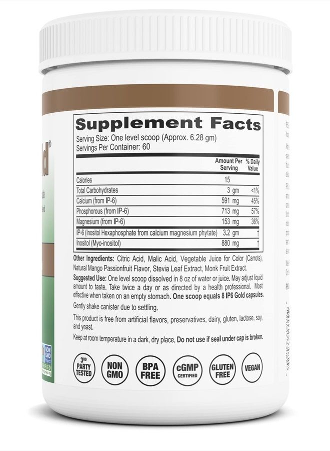 IP6 Gold IP-6 Gold Powder with an Improved Mango Passionfruit Flavor, 60 Servings - Image 3