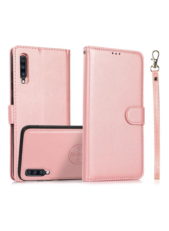 S-TOP Case For Samsung Galaxy A70 Calf Texture 2 in 1 Detachable Magnetic Back Cover Horizontal Flip Leather Case with Holder & Card Slots & Wallet & Photo Frame - Image 1
