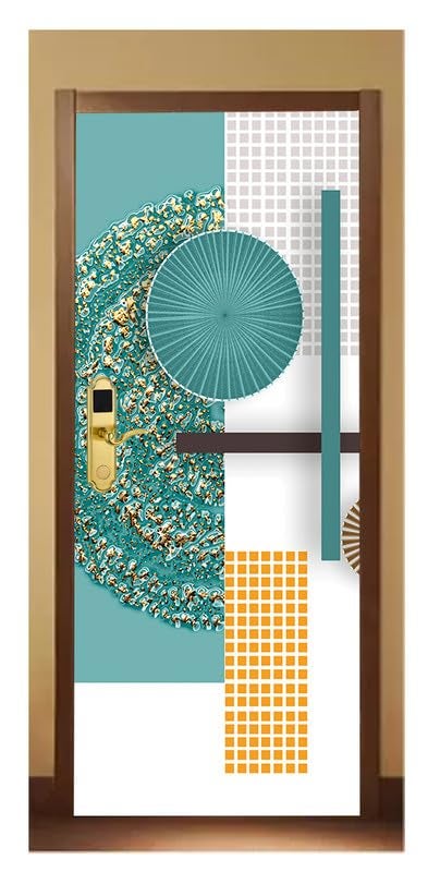 DECOR PRODUCTION Door Wallpaper | Strong PVC Material Decorative Sticker | Wallpaper for Home Doors/Almirah, Home Decor Items etc (Self Adhesive Door Deca, 30x76 Inch)_23 - Image 1