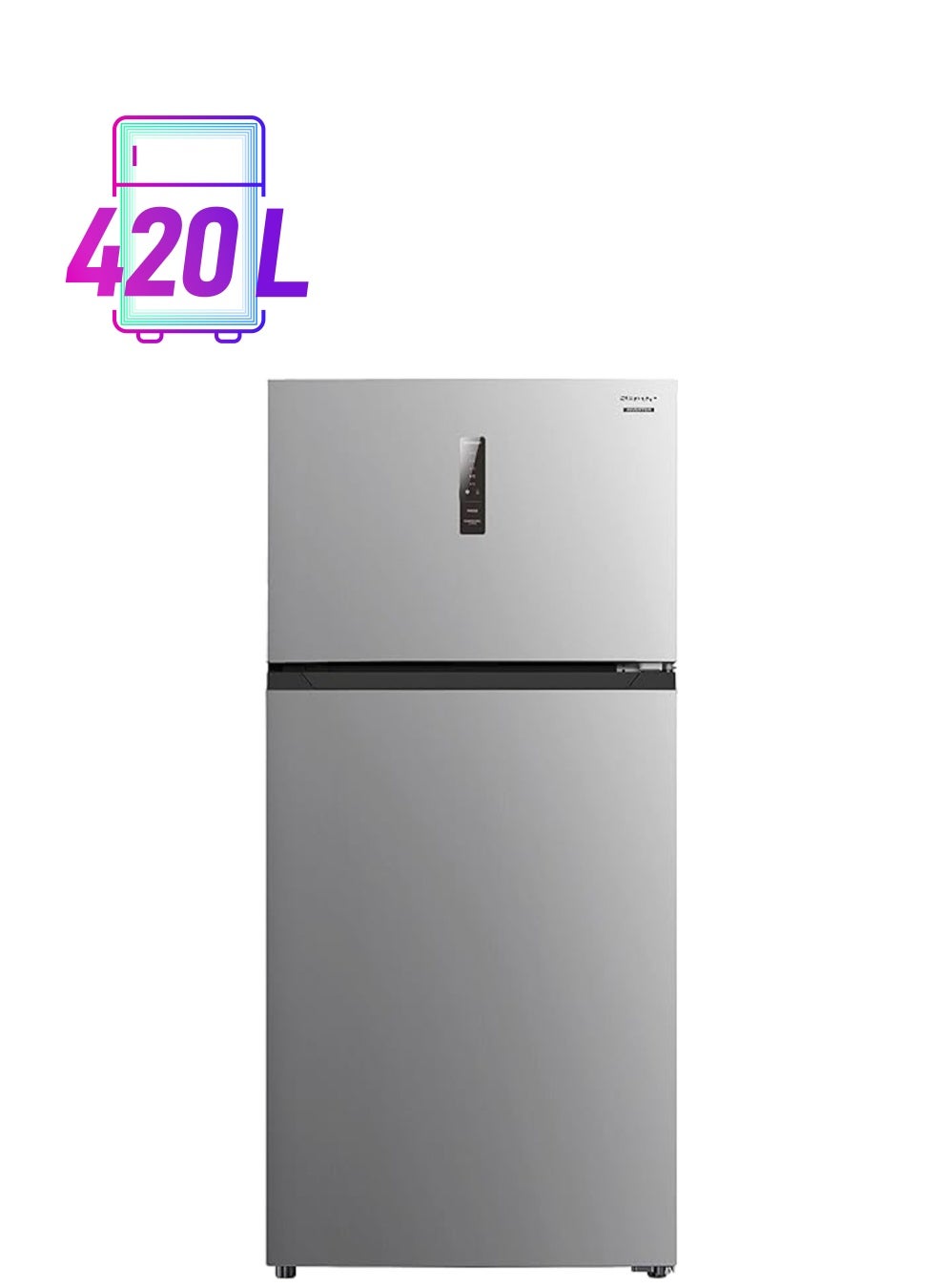 Double Door Refrigerator, 420 L SJ-HM-540-HS3 Silver