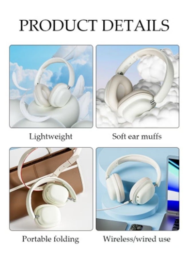 كيلا سماعات رأس بلوتوث فوق الأذن مع ميكروفون قابل للفصل، سماعة رأس خفيفة الوزن قابلة للطي، صوت جهير عميق للمنزل والمكتب والهاتف المحمول والكمبيوتر الشخصي - Image 3