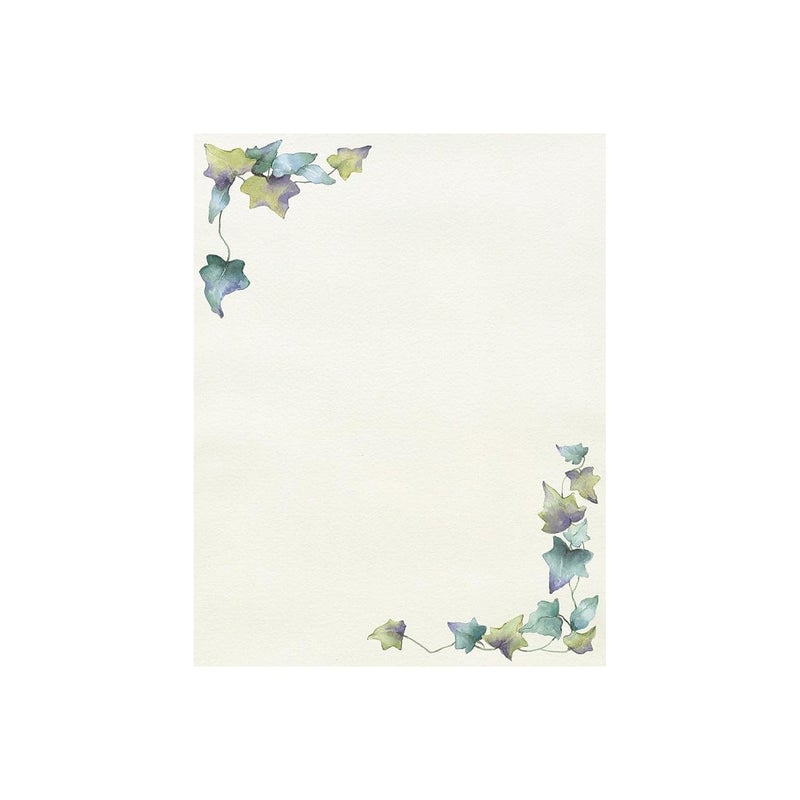 Great Papers Painted Border Letterhead 80 Count 85x11 2013188