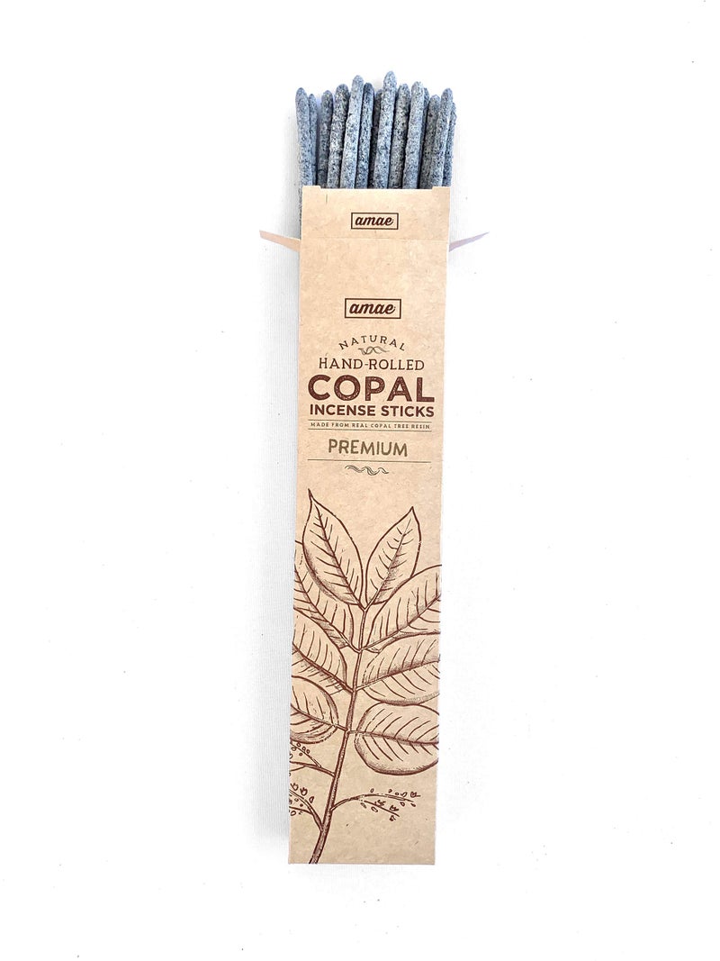 amae INCENSE Authentic 100% White Copal Incense Sticks - Thick, Natural Mayan Resin for Spiritual Practices, Meditation, Yoga, Cleansing, Relaxation - Smooth Burning, Long Lasting, Handmade in Mexico - 40 Sticks - Image 2