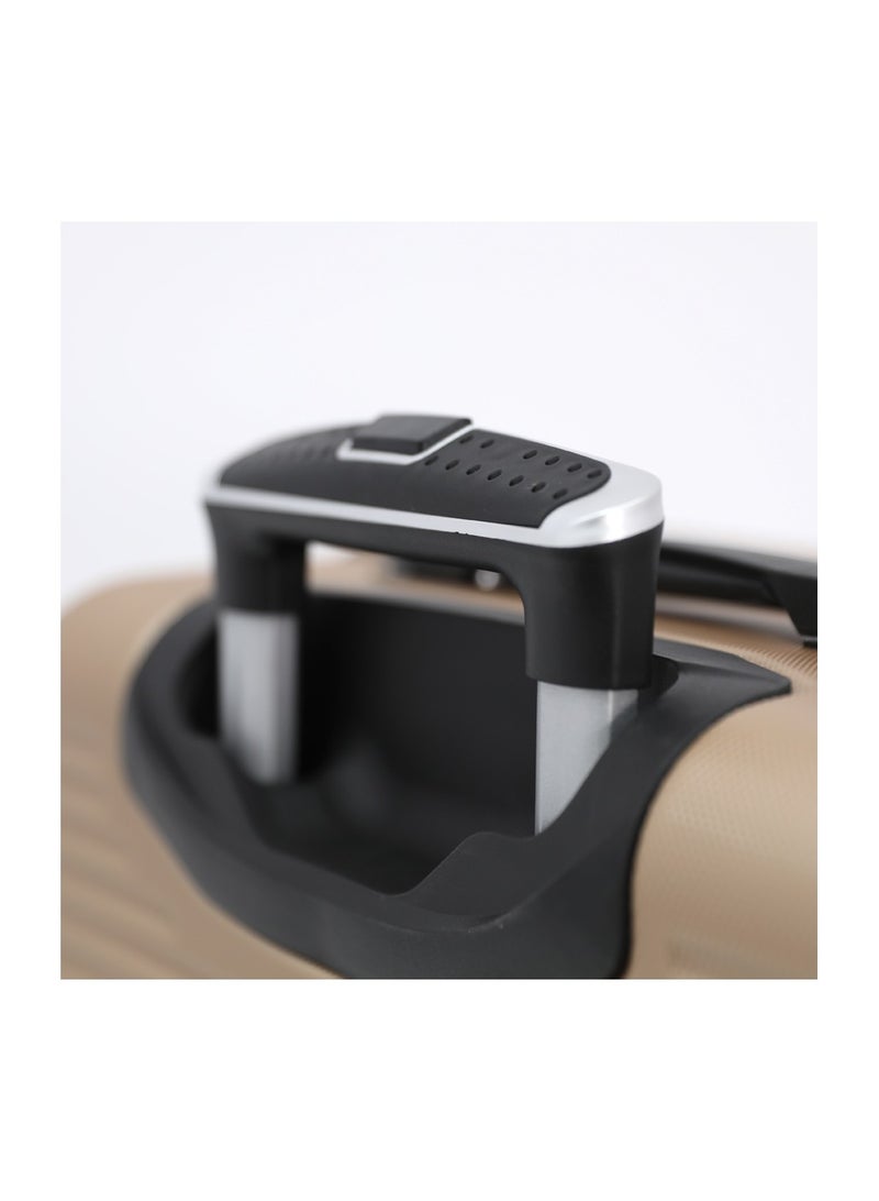 MELIFE Hardshell Luggage Trolley Bag 3 Pieces Set With Spinner Wheels,Champagne (S-20inch,M-24inch,L-28inch) - Image 4