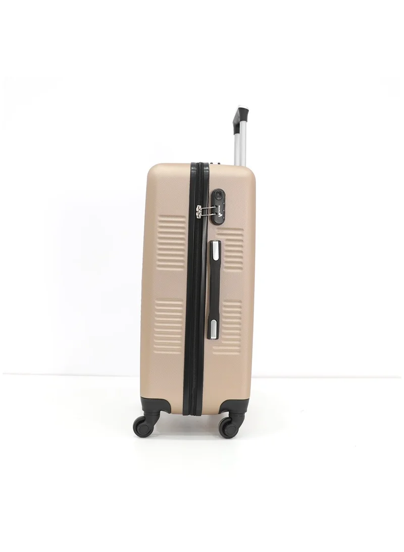 ميلايف Hardshell Luggage Trolley Bag 3 Pieces Set With Spinner Wheels,Champagne (S-20inch,M-24inch,L-28inch)