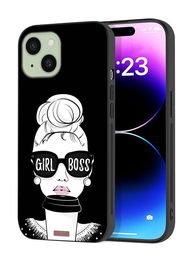 Tolwak Apple iPhone 15 Plus Protective Case Cover Girl Boss - Image 1
