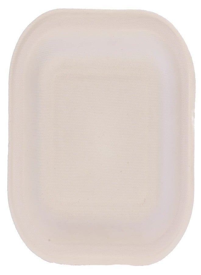 ECOWARE® Taarey 100% Biodegradable, Compostable, Ecofriendly, Disposable 6 inch Square Plate (Blue, Pack of 25 Plates) - Image 2