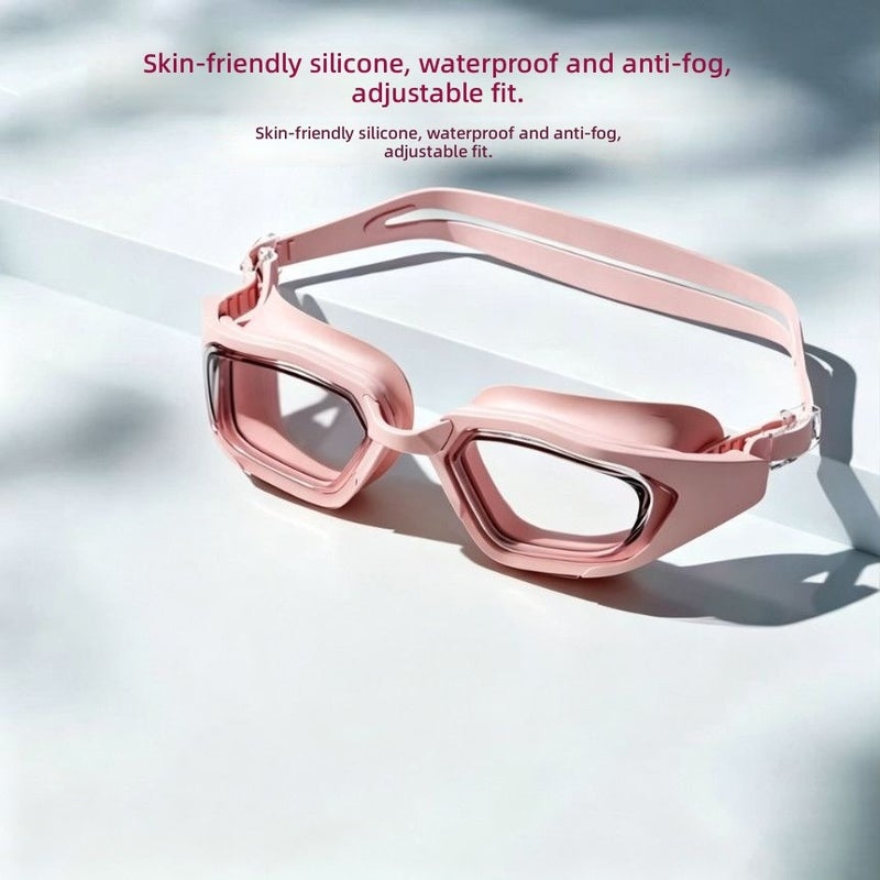 Waterproof Anti-Fog Swimming Goggles and Cap Set, 3-Level Adjustable, for Men, Women, Kids - Image 1