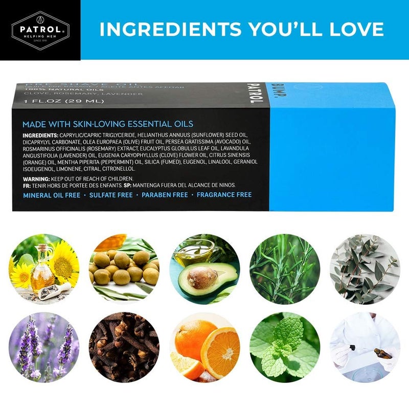 Bump Patrol Pre-Shave Oil for Men with Natural Essential Oils - Smooth Shave, Softer Skin - 1 Ounce - Image 5