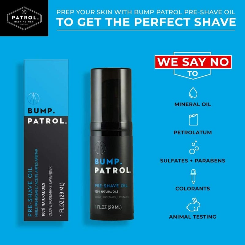 Bump Patrol Pre-Shave Oil for Men with Natural Essential Oils - Smooth Shave, Softer Skin - 1 Ounce - Image 3