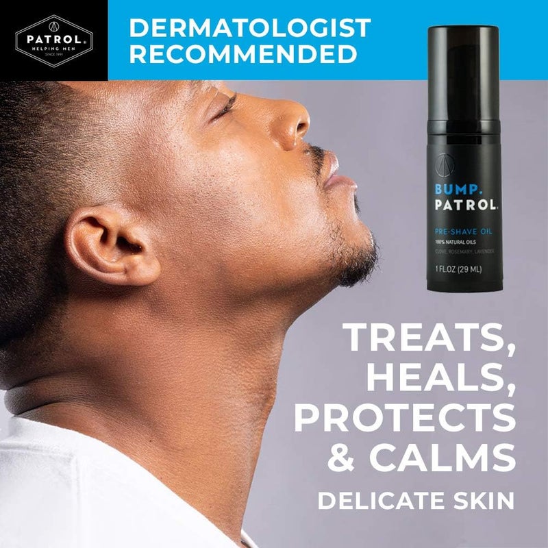 Bump Patrol Pre-Shave Oil for Men with Natural Essential Oils - Smooth Shave, Softer Skin - 1 Ounce - Image 2