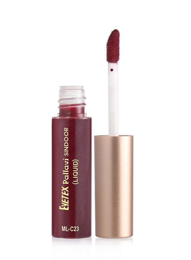 Eyetex Pallavi Sindoor Liquid, 7.5g (7.25mL) - Dark Maroon - Image 1