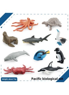 Simulation Of Whale Sharks, Tiger Sharks, Blue Whales, Marine Life Models, Deep-sea Prehistoric Ancient Duns, Trilobites, Animal Models-Color:Bl-1198 Pacific Biology 73g