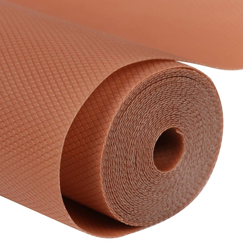 ElastPro (45 cm X 1.5 m) Brown EVA Food Grade Washable Anti Slip Mat/Sheet for Fridge, Shelf Liner, Table, Kitchen Drawer mat (Diamond Texture, Brown) - Image 5
