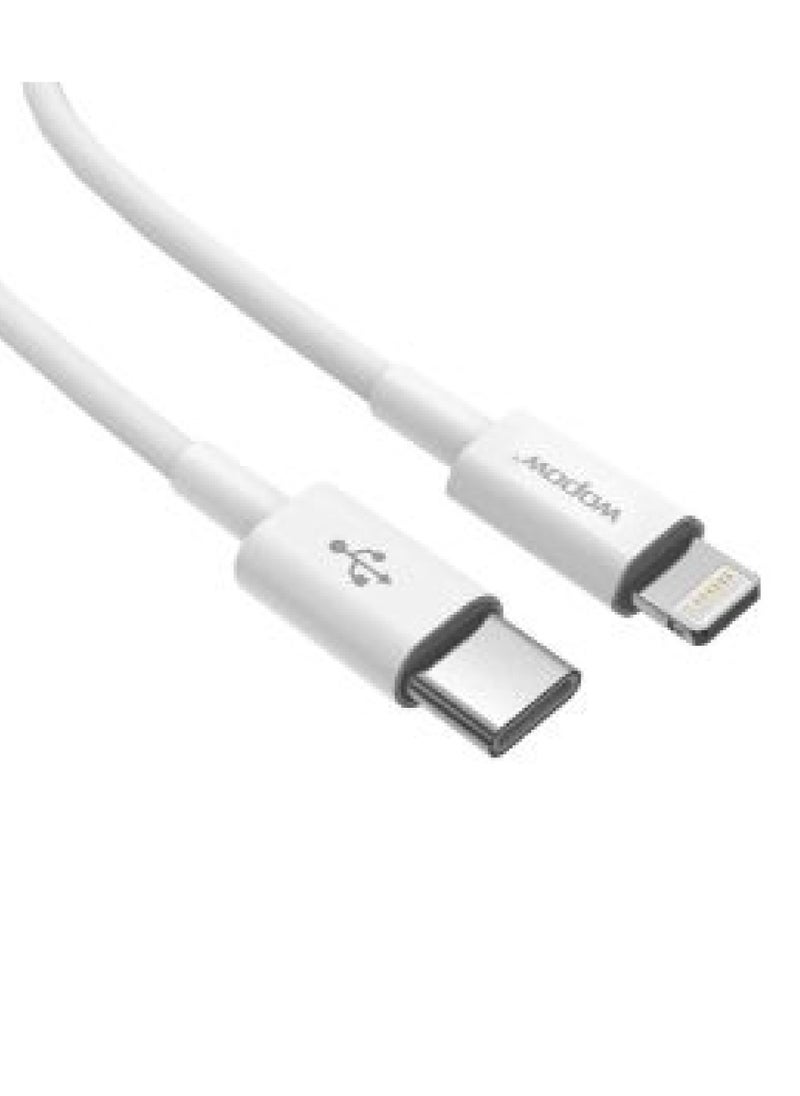 وبو كابل Wopow WX04 USB-C إلى Lightning للشحن السريع PD – قدرة 20 واط، 1.2 متر  - Image 1