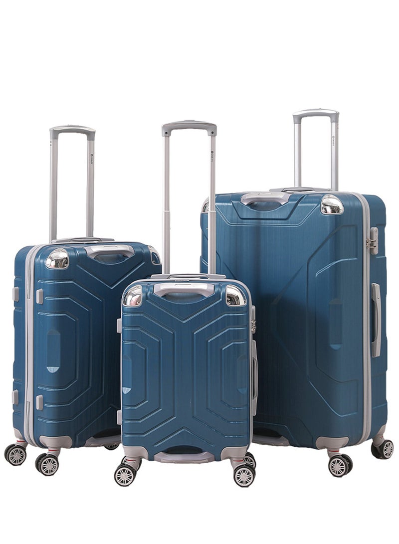 STARLIFE 3 Piece ABS Hard side Trolley Luggage Set Spinner Wheels with Number Lock 20/24/30 Inch - Image 1