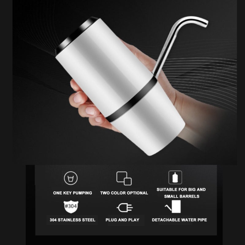 Electric Automatic Pump Dispenser Water Bottle Pump USB Charging Drinking Water Pump Touch Control For Home Office - Image 4