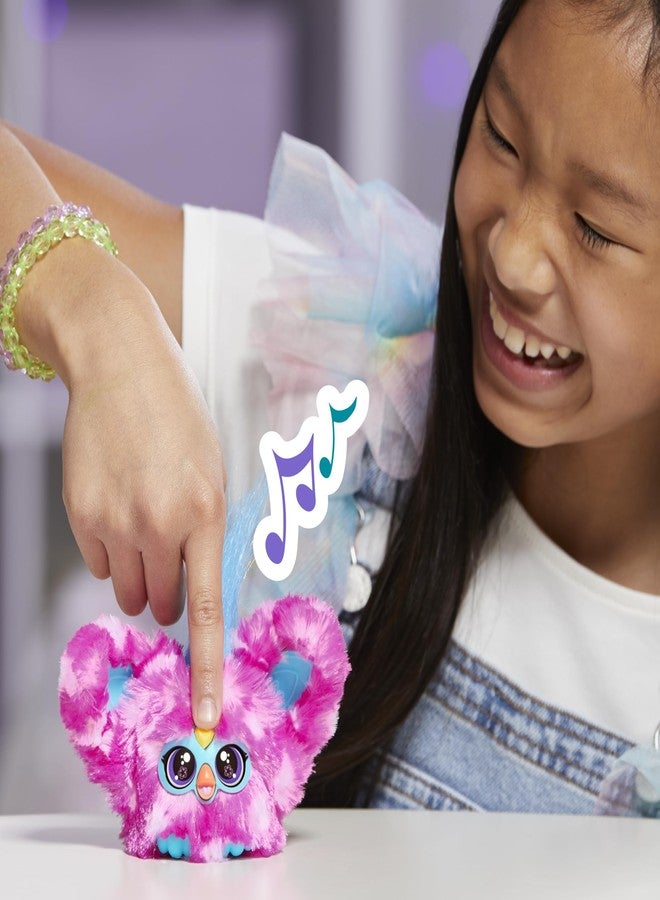 Furby Furblets Dah-Tee Mini Friend, 45+ Sounds, Country Music, Speaks Only Furbish, Electronic Plush Toys for Girls & Boys, Interactive Pets, Pink Polka Dot, Back to School Gifts, Ages 6+ - Image 3