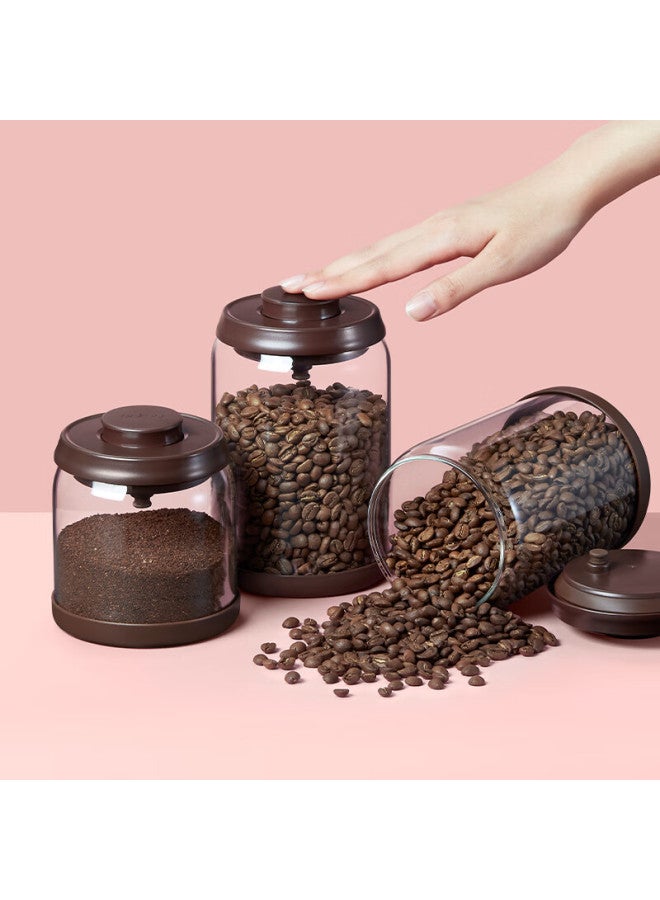 Ankou Coffee Grounds And Beans Airtight Container, Storage Jar For Snacks, Candy, And Nuts, Glass Sealed Container With Air Release Valve, 1200ml - Image 5