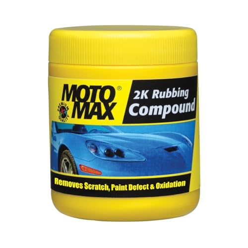 Motomax مركب موتوماكس 2K 200 جرام | يزيل الخدوش الطفيفة، علامات الدوامات، عيوب الطلاء والأكسدة من الأسطح المعدنية على السيارات والدراجات النارية | يزيل الأوساخ، والشوائب، والبقع لجعل السطح لامع - Image 1