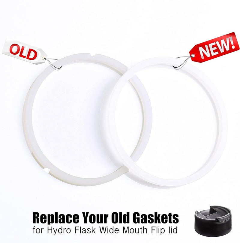 Greant 6 PCS O Ring for HydroFlask Wide Mouth Lid, 2'' to 2.3'' Rubber Seal for Hydro Flask Lid, fit Hydroflask Gasket Replacement, 3 Sizes for Different Lids - Image 4
