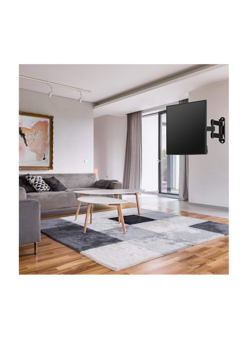 Full Motion TV Wall Mount Bracket for 13-39 Inch TVs & Monitors - Tilt, Swivel & Extend 14 Inches - Fits Flat & Curved TVs up to 33lbs VESA 200x200 - Image 3