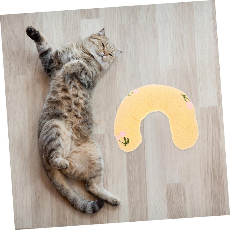 U Shaped Cat Pillow Soft Pet Cushion Neck Support Portable for Travel Home Use - Image 5