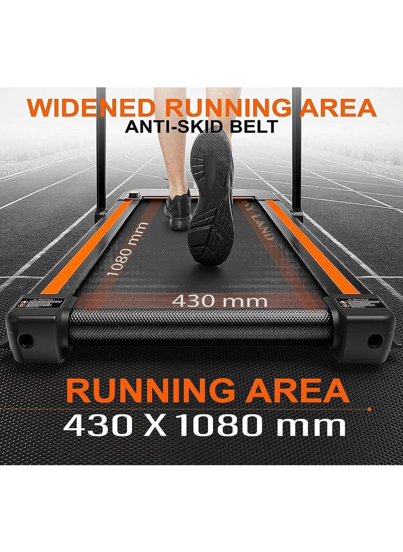 Sky Land 2-in-1 Under Desk Treadmill | Foldable 2.5 HP Walking Pad and Running Machine for Home and Office | Quiet Mini Treadmill with LED Display, Remote Control, and Space-Saving Design - EM-1294  - Image 4